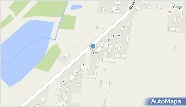 Podolszynka Plebańska, Podolszynka Plebańska, 9, mapa Podolszynka Plebańska