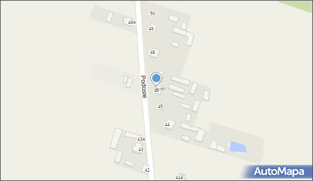 Podosie, Podosie, 46, mapa Podosie