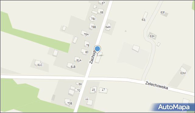 Podosie, Podosie, 64f, mapa Podosie