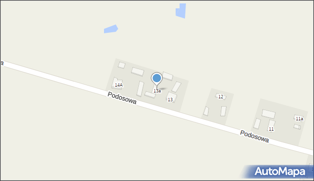 Podosowa, Podosowa, 13a, mapa Podosowa