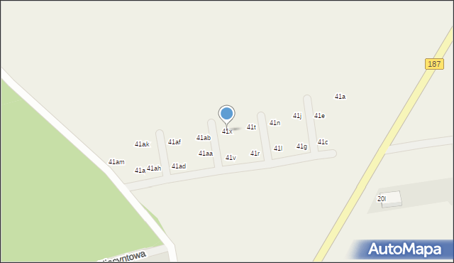 Podpniewki, Podpniewki, 41x, mapa Podpniewki