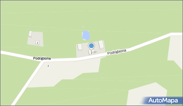 Podrąbiona, Podrąbiona, 2, mapa Podrąbiona