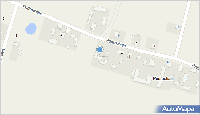 Podrochale, Podrochale, 11, mapa Podrochale
