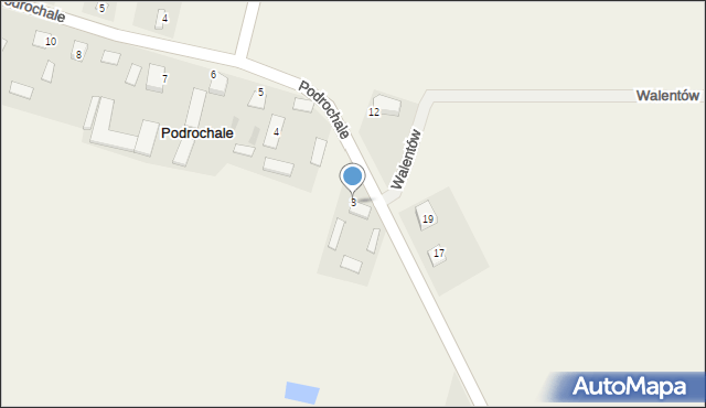 Podrochale, Podrochale, 3, mapa Podrochale