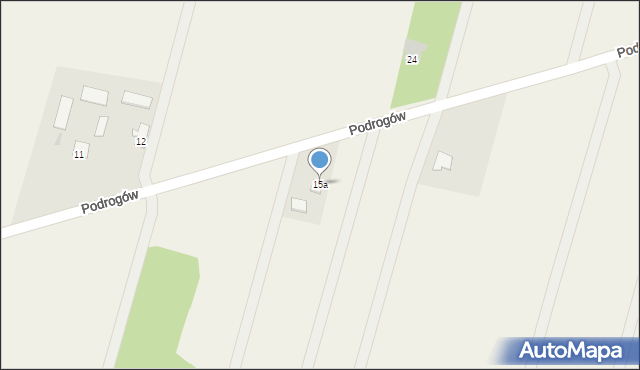 Podrogów, Podrogów, 15a, mapa Podrogów