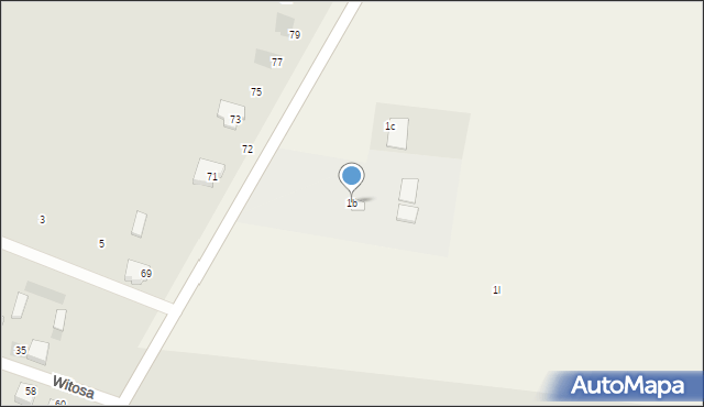 Podrogów, Podrogów, 1b, mapa Podrogów