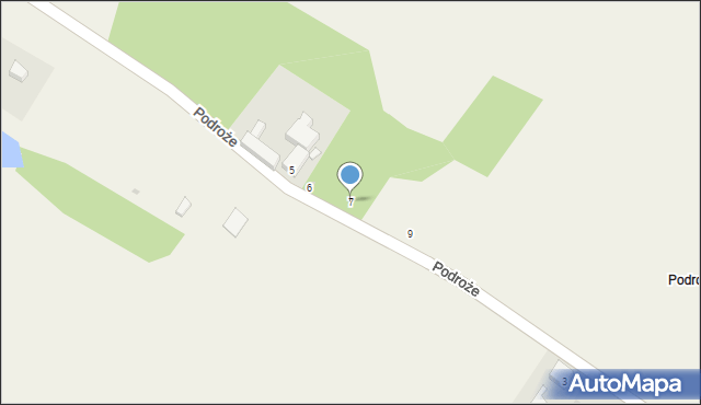 Podroże, Podroże, 7, mapa Podroże