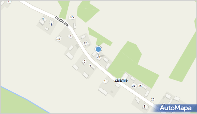Podrózie, Podrózie, 23, mapa Podrózie