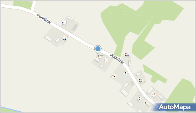 Podrózie, Podrózie, 9, mapa Podrózie