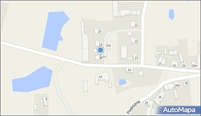 Podróżna, Podróżna, 18, mapa Podróżna