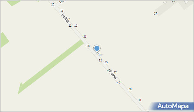 Podrudzie, Polna, 30, mapa Podrudzie