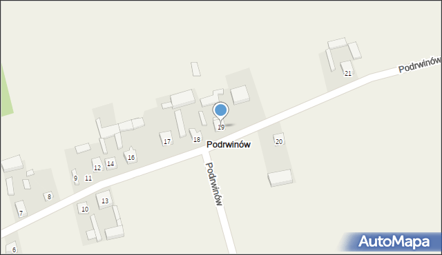 Podrwinów, Podrwinów, 19, mapa Podrwinów