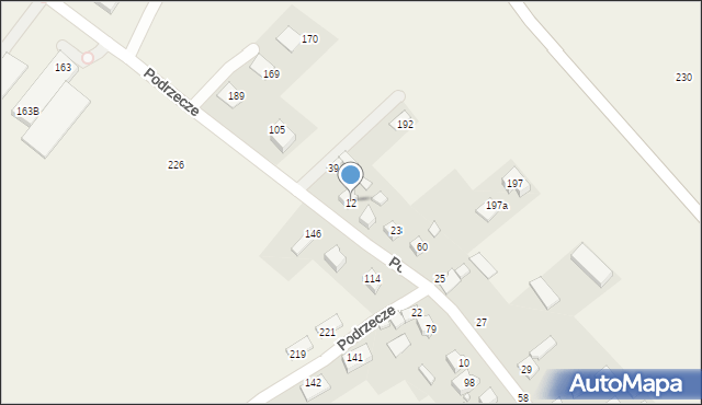 Podrzecze, Podrzecze, 12, mapa Podrzecze