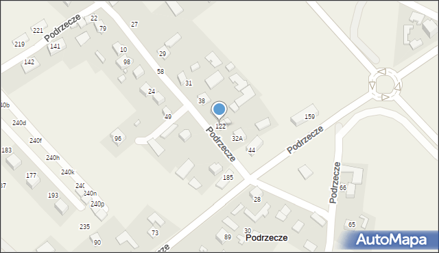 Podrzecze, Podrzecze, 122, mapa Podrzecze