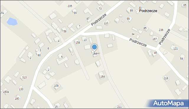 Podrzecze, Podrzecze, 144, mapa Podrzecze