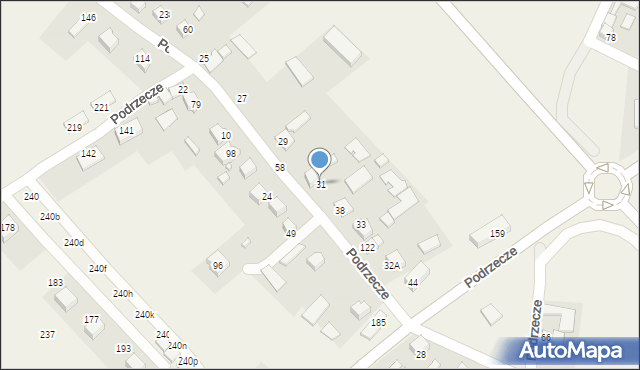 Podrzecze, Podrzecze, 31, mapa Podrzecze