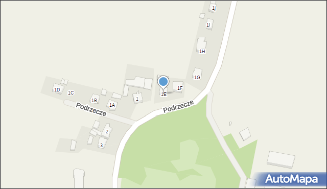 Podrzecze, Podrzecze, 1E, mapa Podrzecze