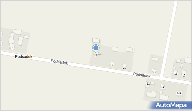 Podsadek, Podsadek, 8, mapa Podsadek