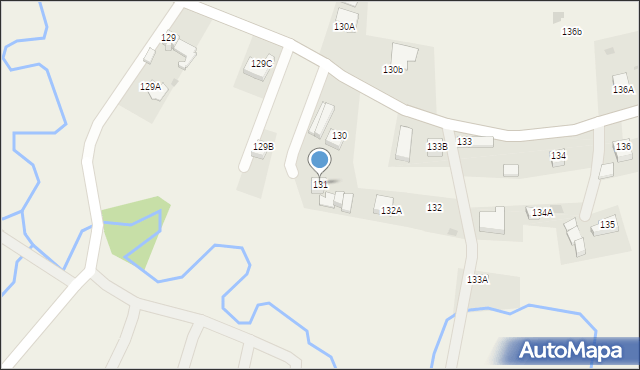 Podsarnie, Podsarnie, 131, mapa Podsarnie