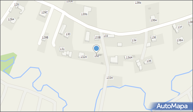 Podsarnie, Podsarnie, 132, mapa Podsarnie