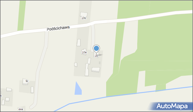 Podścichawa, Podścichawa, 10, mapa Podścichawa