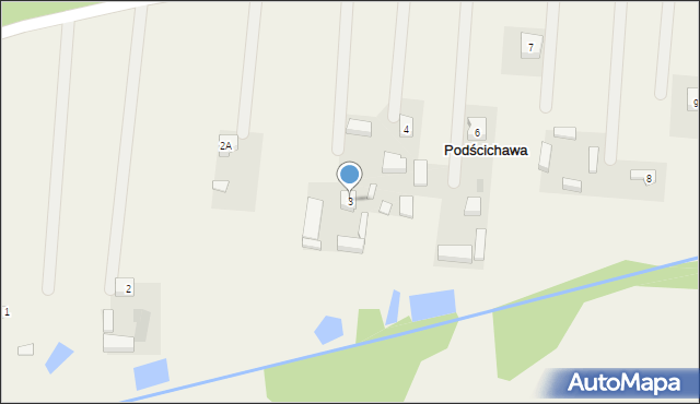 Podścichawa, Podścichawa, 3, mapa Podścichawa