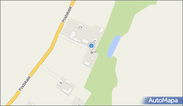 Podskale, Podskale, 38, mapa Podskale