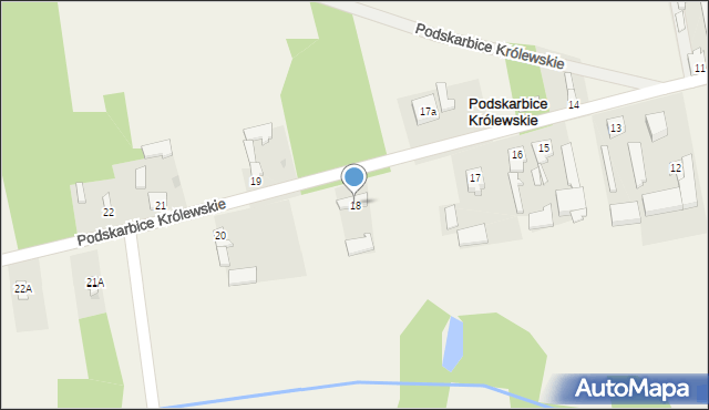 Podskarbice Królewskie, Podskarbice Królewskie, 18, mapa Podskarbice Królewskie