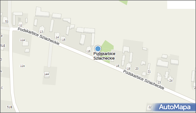 Podskarbice Szlacheckie, Podskarbice Szlacheckie, 17, mapa Podskarbice Szlacheckie