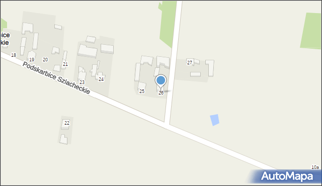 Podskarbice Szlacheckie, Podskarbice Szlacheckie, 26, mapa Podskarbice Szlacheckie
