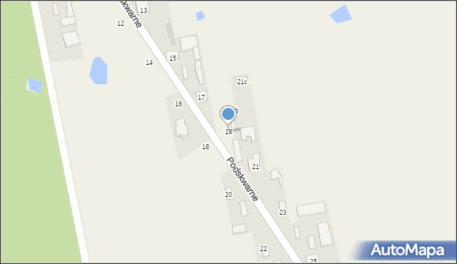 Podskwarne, Podskwarne, 19, mapa Podskwarne