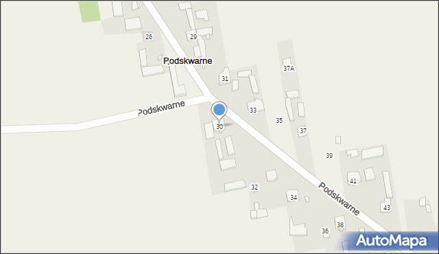 Podskwarne, Podskwarne, 30, mapa Podskwarne