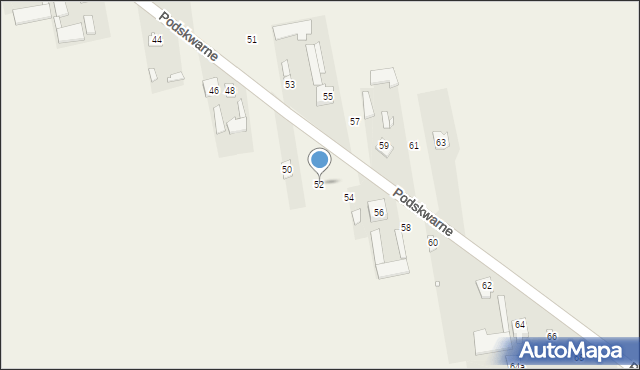 Podskwarne, Podskwarne, 52, mapa Podskwarne