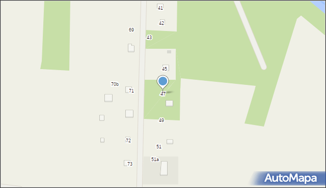 Podsmardzewo, Podsmardzewo, 47, mapa Podsmardzewo