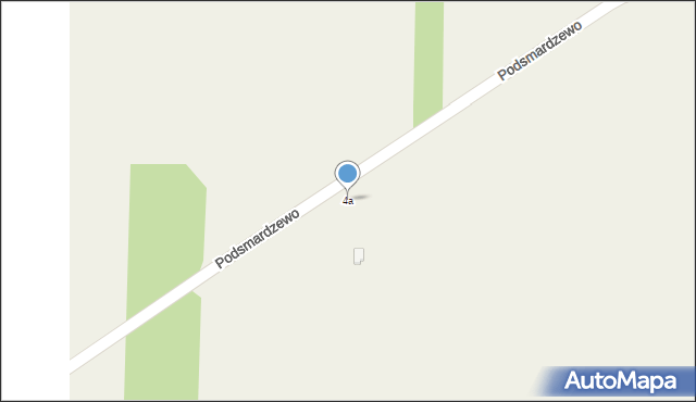 Podsmardzewo, Podsmardzewo, 4a, mapa Podsmardzewo