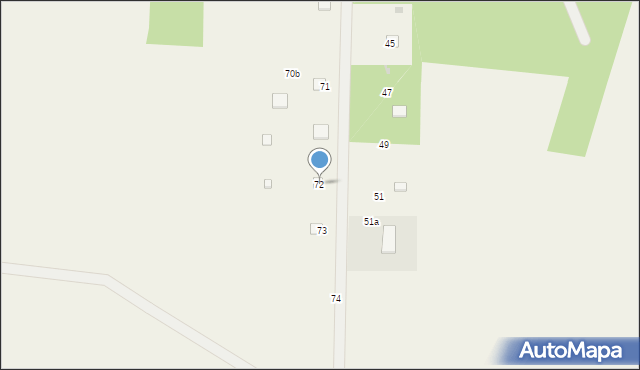 Podsmardzewo, Podsmardzewo, 72, mapa Podsmardzewo