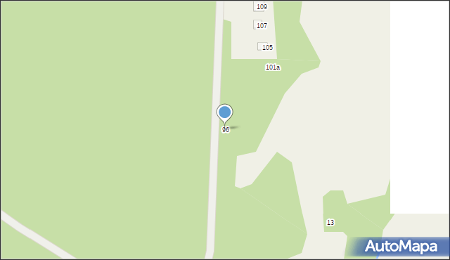 Podsmardzewo, Podsmardzewo, 96, mapa Podsmardzewo