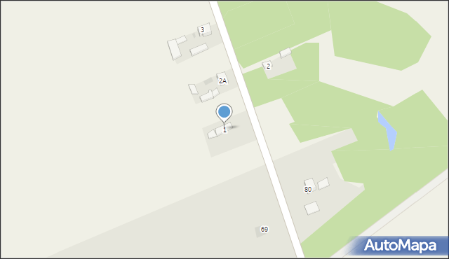 Podsokołów, Podsokołów, 1, mapa Podsokołów