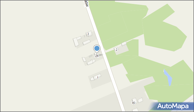 Podsokołów, Podsokołów, 2A, mapa Podsokołów