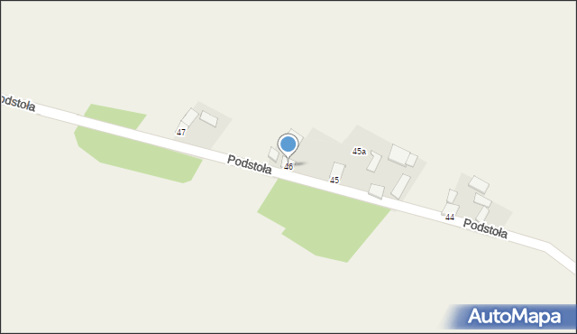 Podstoła, Podstoła, 46, mapa Podstoła