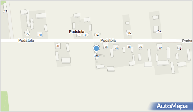 Podstoła, Podstoła, 36a, mapa Podstoła