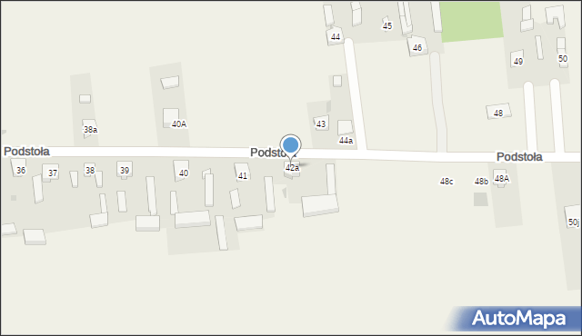 Podstoła, Podstoła, 42a, mapa Podstoła