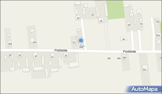 Podstoła, Podstoła, 44a, mapa Podstoła