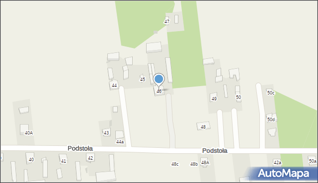 Podstoła, Podstoła, 46, mapa Podstoła