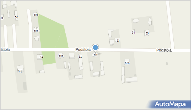 Podstoła, Podstoła, 52, mapa Podstoła