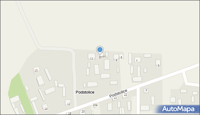 Podstolice, Podstolice, 10, mapa Podstolice