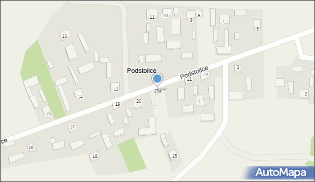 Podstolice, Podstolice, 20a, mapa Podstolice