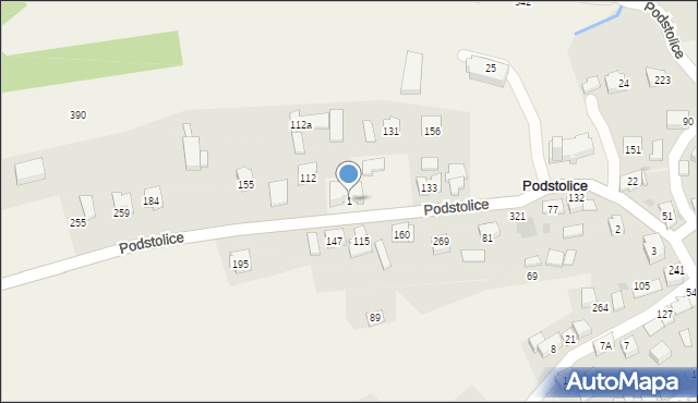 Podstolice, Podstolice, 1, mapa Podstolice