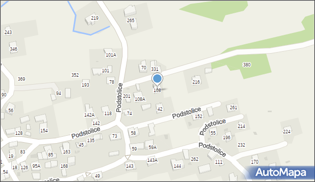 Podstolice, Podstolice, 108, mapa Podstolice