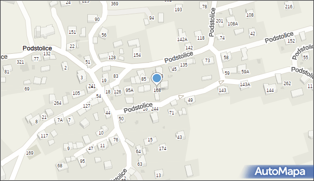 Podstolice, Podstolice, 168, mapa Podstolice
